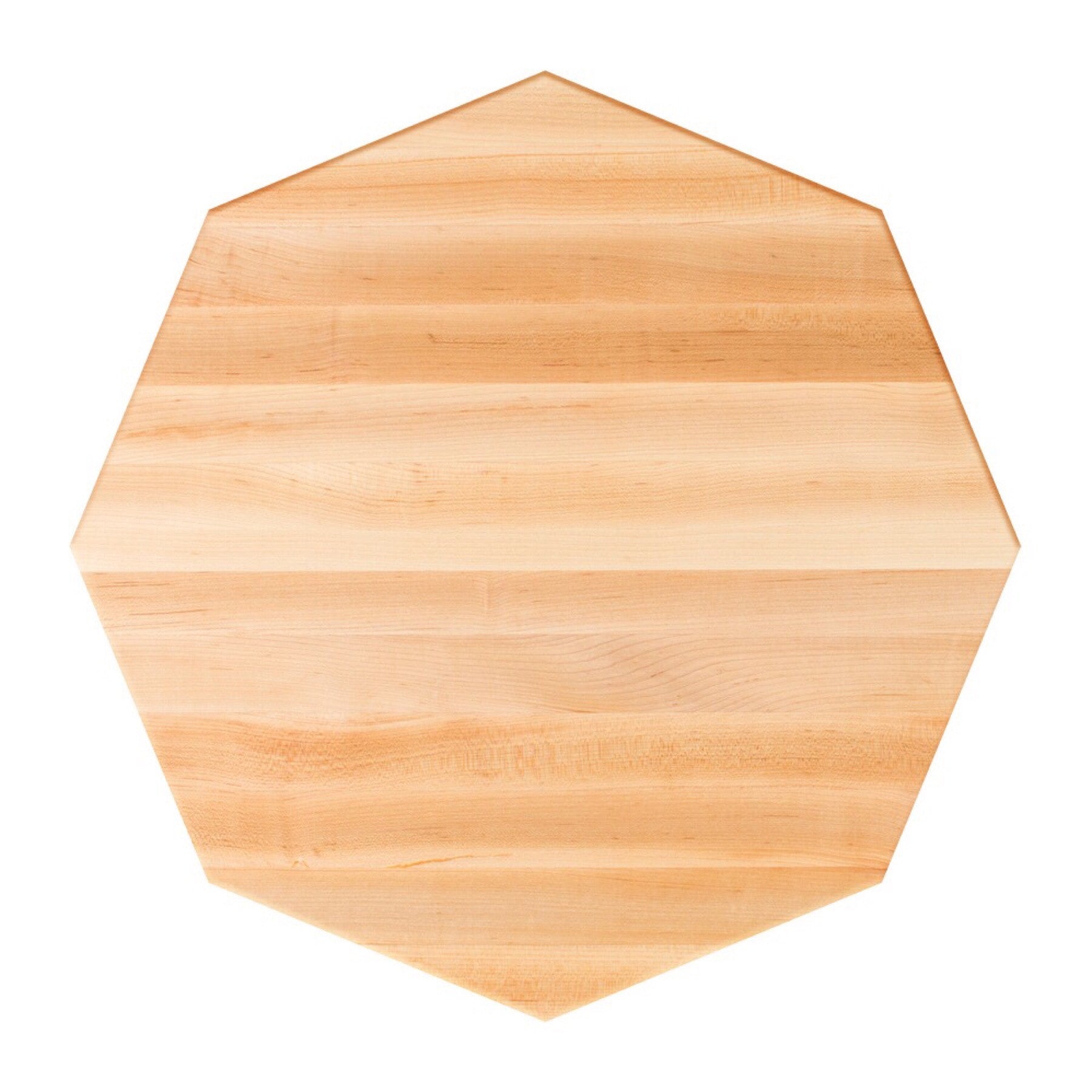 John Boos Octagonal RTSM Soft Maple Butcher Block Table Top - Stainable