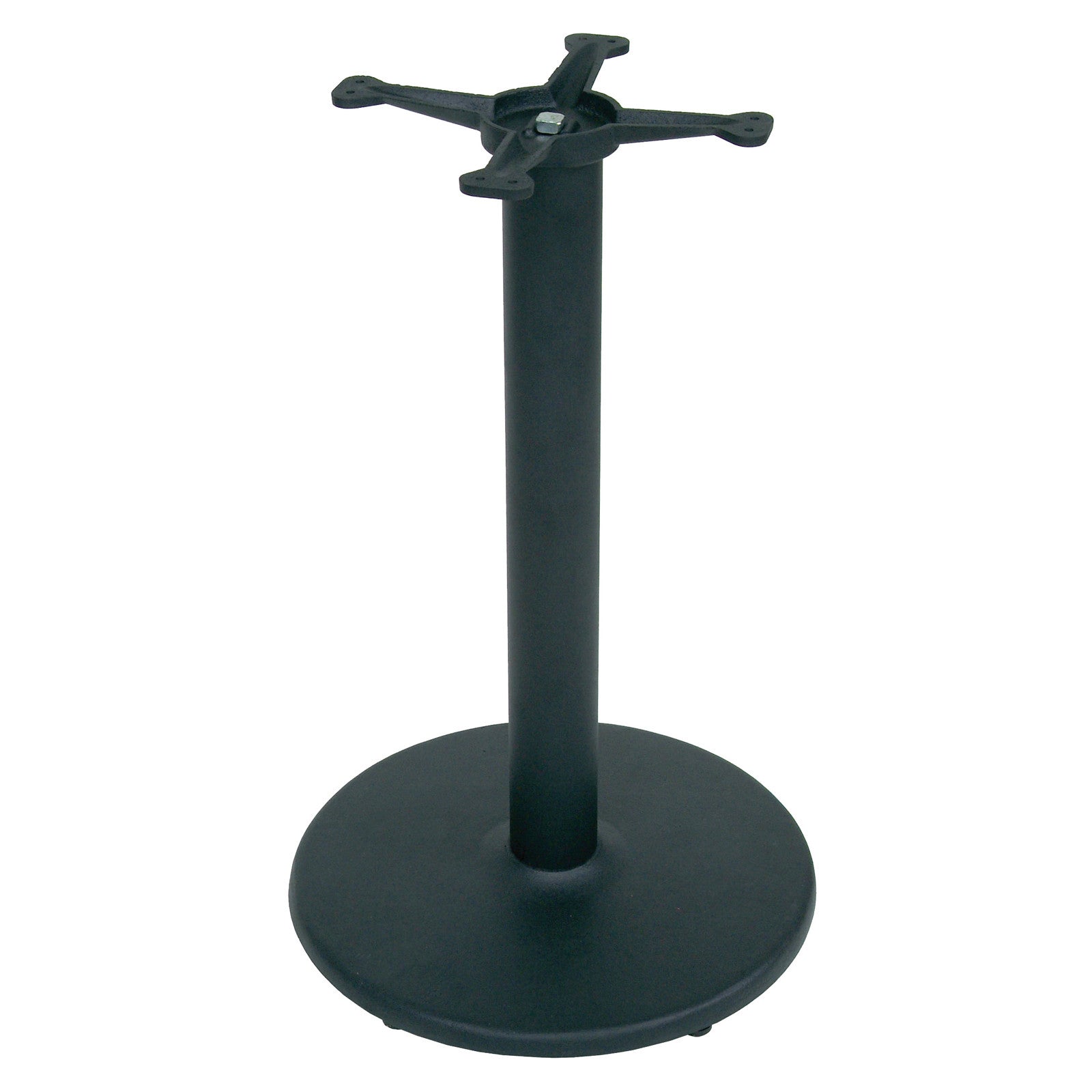 John Boos 1922B Round Restaurant Table Base - Dining Height - 22" DISC