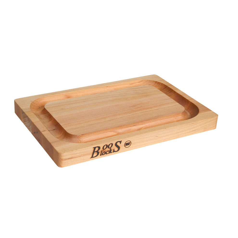 John Boos Cutting Board with Groove 12" x 8" x 1" 