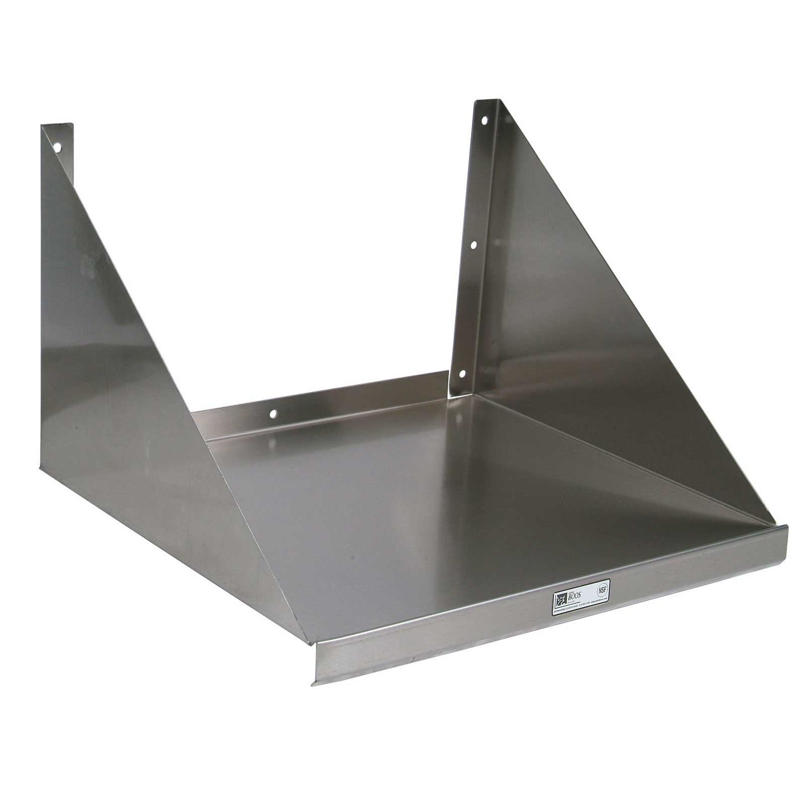 John Boos BMS2030 Stainless Microwave Shelf - 30" X 21.125"