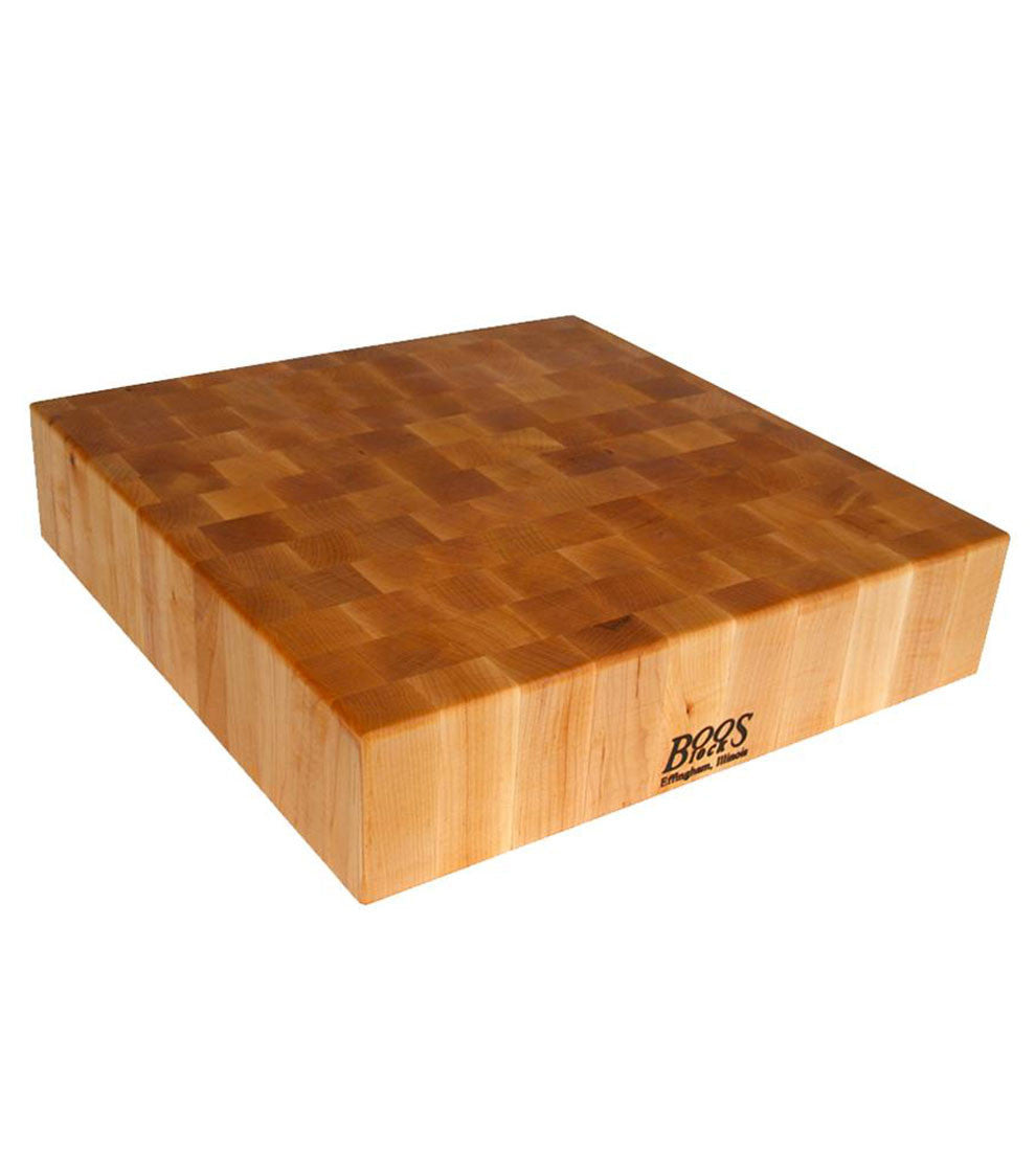 John Boos 24" X 24" X 4" Thick Maple Chopping Block - Non-Reversible