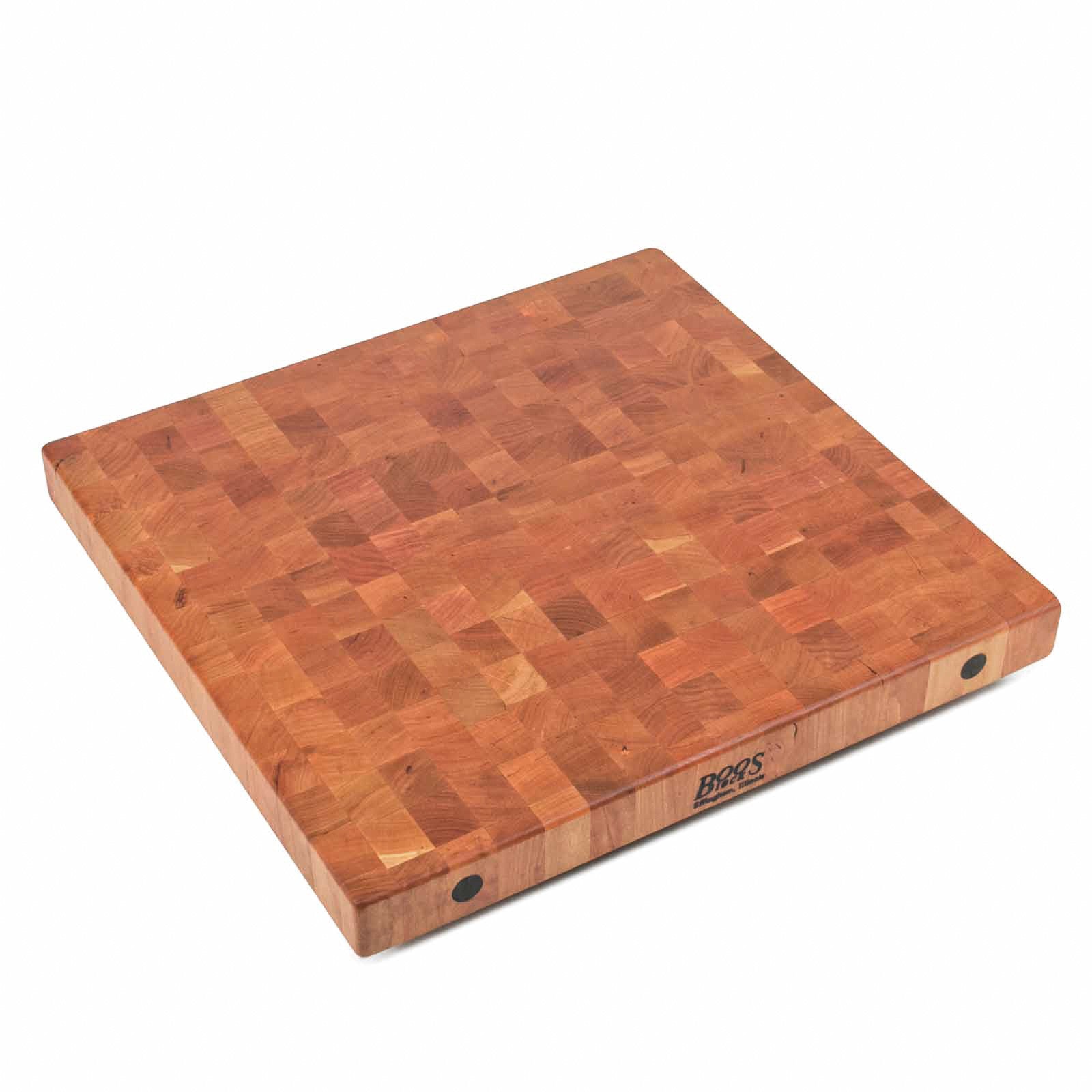 John Boos 36" x 27" x 7" Thick End Grain Cherry Butcherblock Top