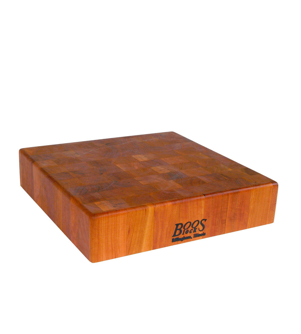 John Boos 3" Thick Cherry Chopping Block - Non-Reversible