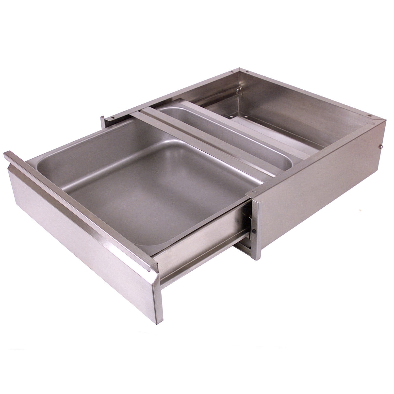 John Boos DR2020SC-S24 Self-Closing Stainless Drawer - For Stainless  24" Depth Tables - 20  X 20 X 5