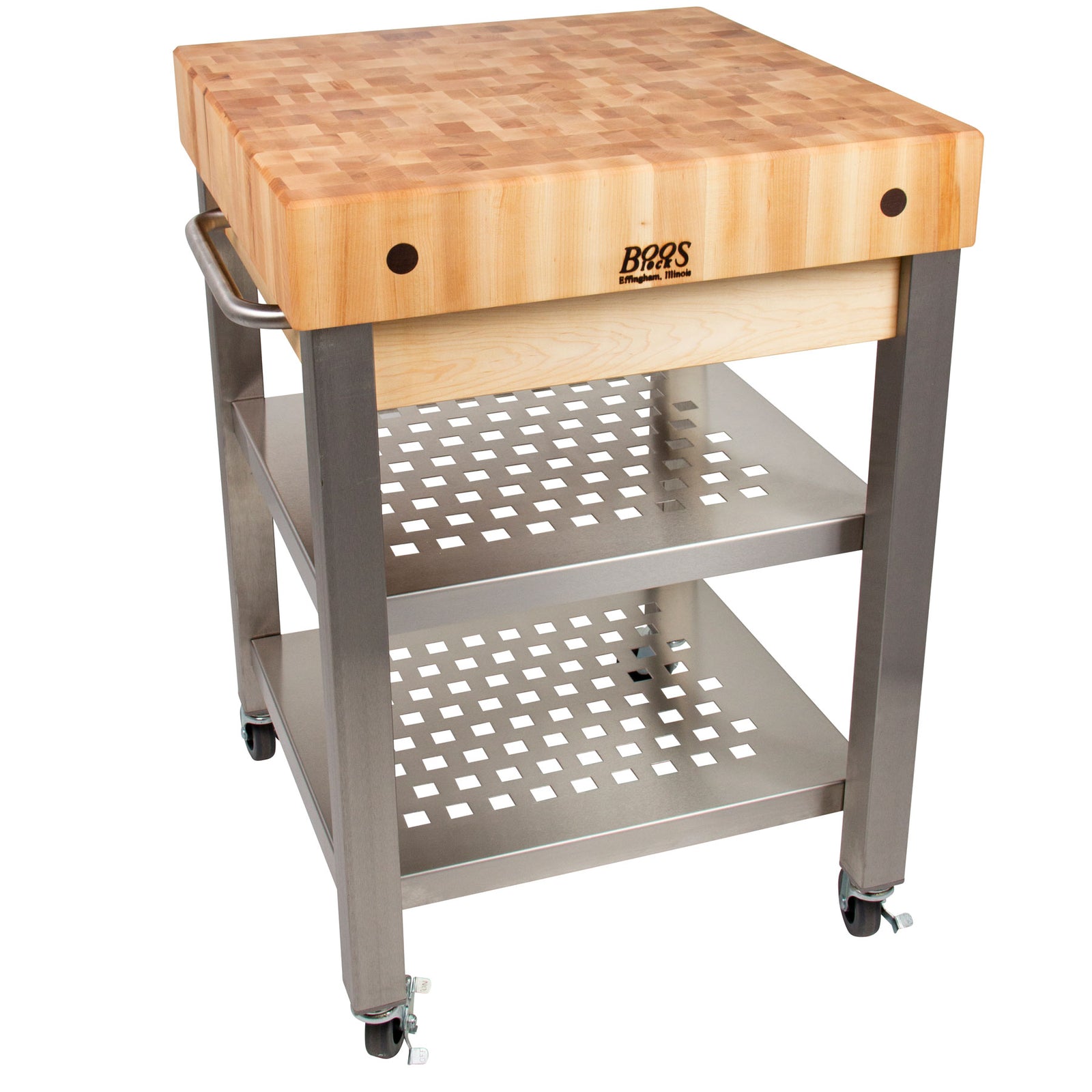 Maple Cucina Elegante Kitchen Cart (No Drop Leaf) - John Boos & Co
