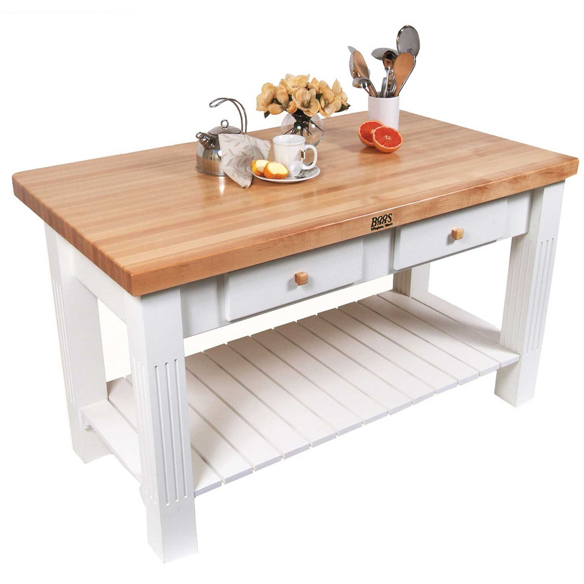 John Boos GRZ 60" x 28" x 2 1/4" Maple Top Grazzi