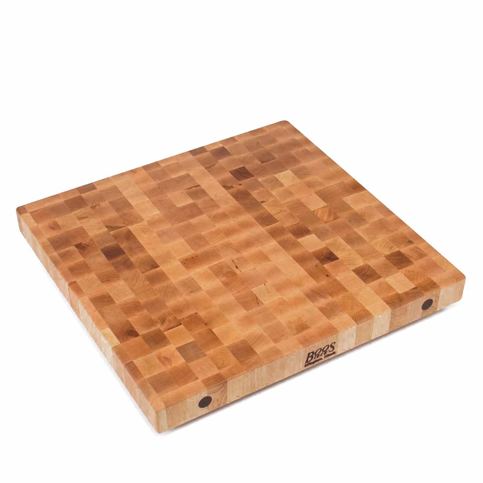 John Boos 36" x 27" x 7" Thick End Grain Maple Butcherblock Top