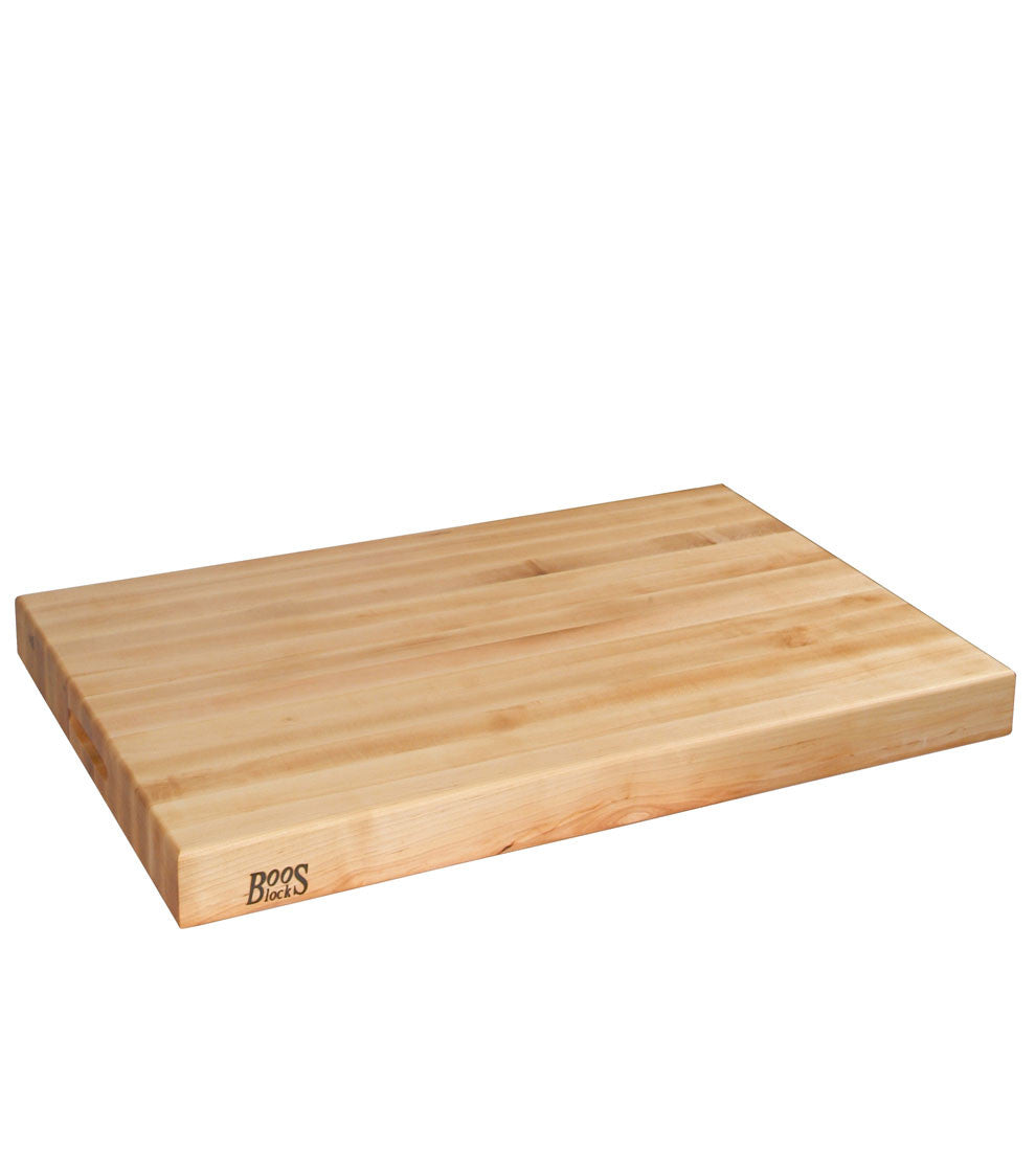 John Boos 30" x 23" x 2-1/4" Thick Reversible Maple Cutting Board