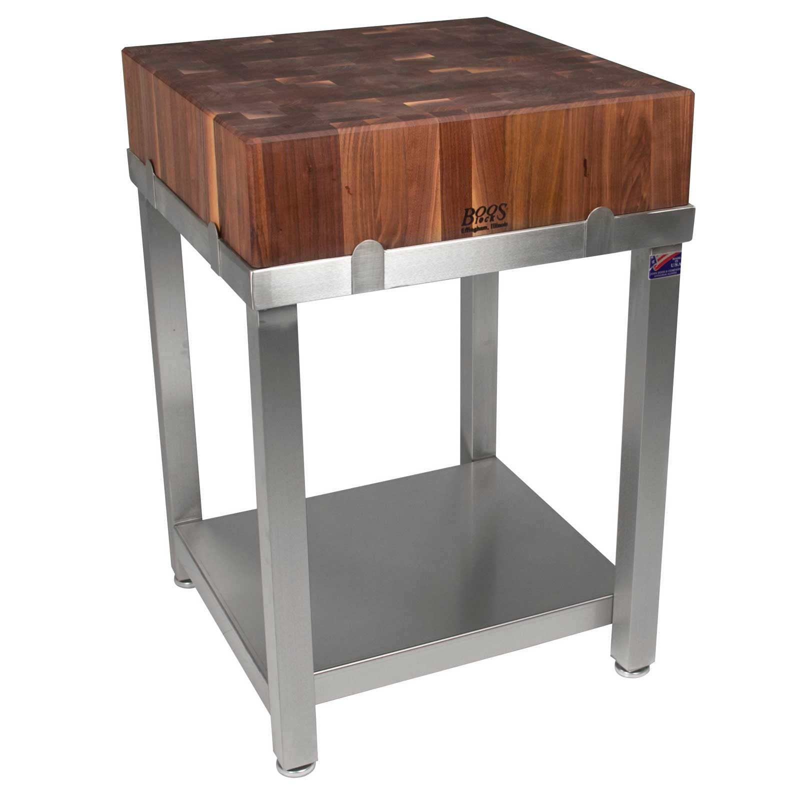 John Boos 24" x 24" x 6" Walnut Top Cucina Laforza