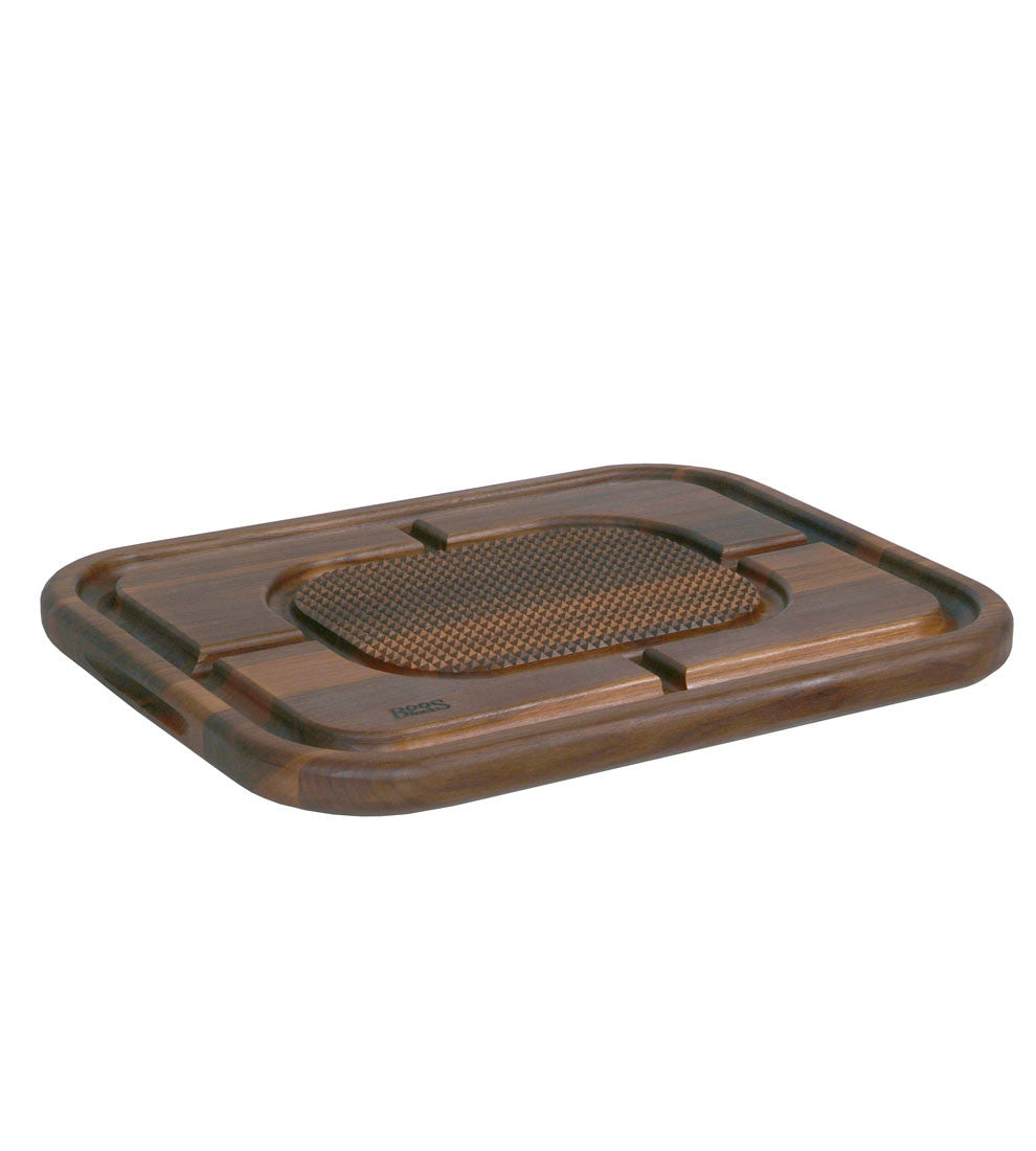 John Boos Walnut Pyramid Design Board with Groove