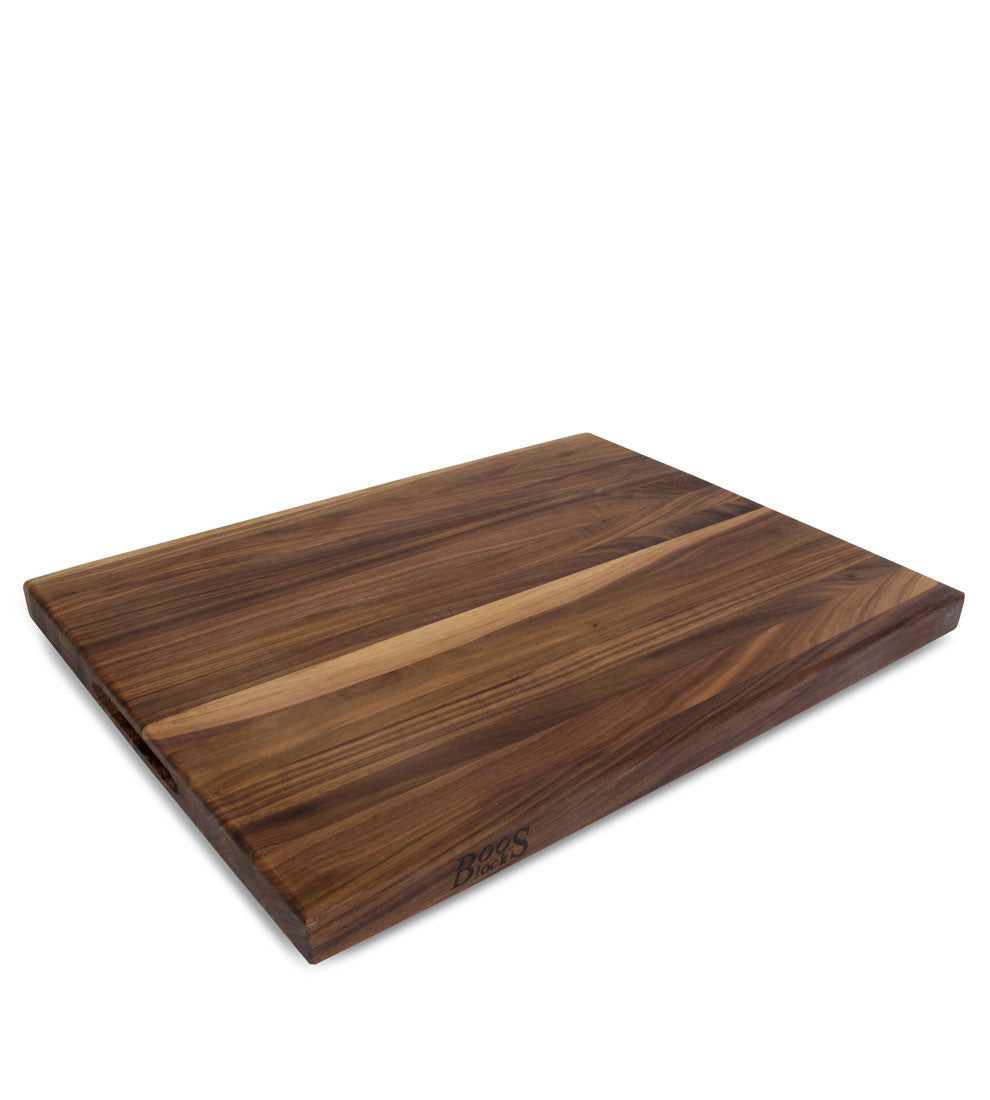 John Boos 20" x 15" x 1 1/2" Thick Reversible Walnut Cutting Board