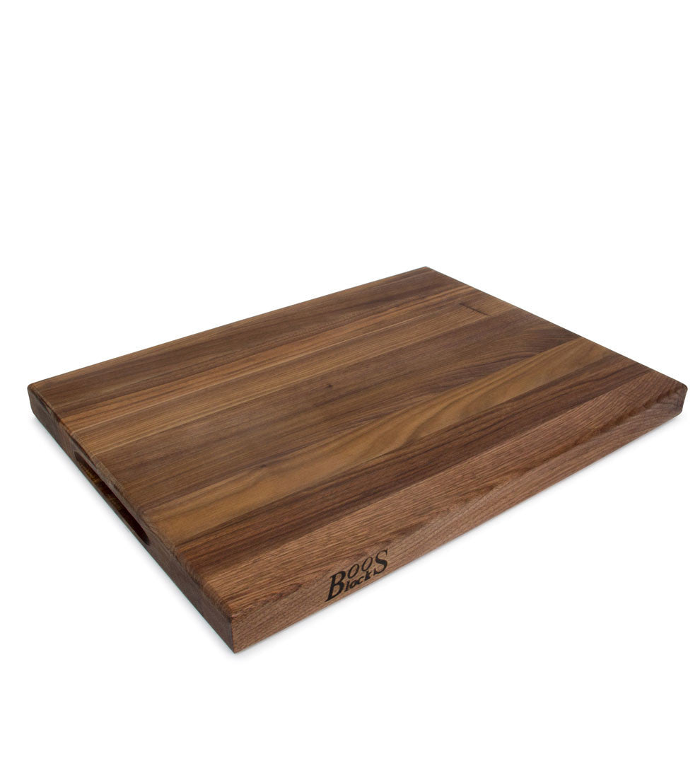 John Boos 24" x 18" x 1 1/2" Thick Reversible Walnut Cutting Board