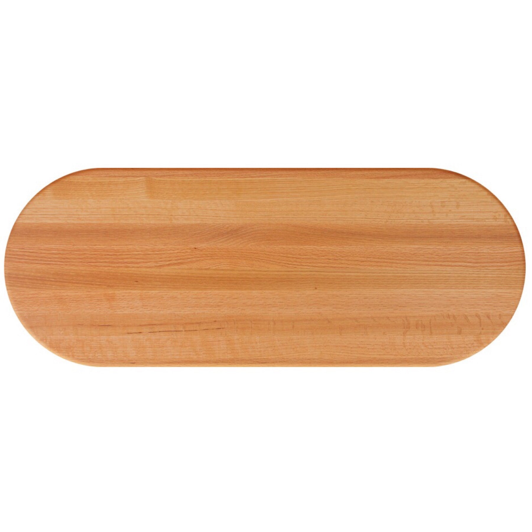 John Boos Oval RTO Red Oak Butcher Block Table Top - Stainable
