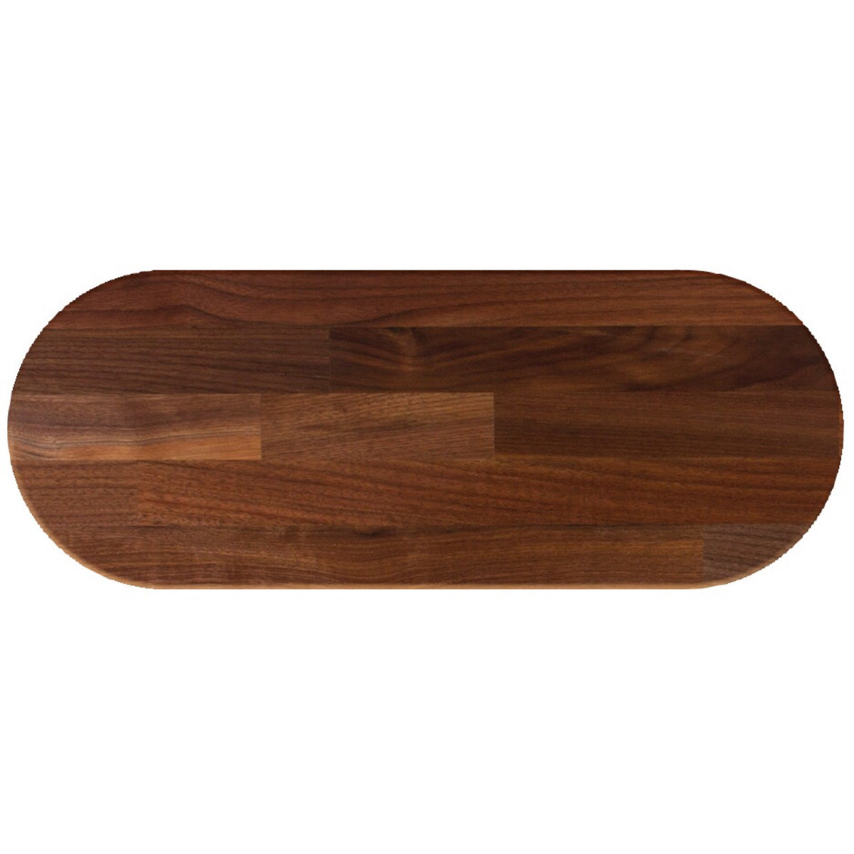 John Boos Oval RTW Blended Walnut Butcher Block Table Top