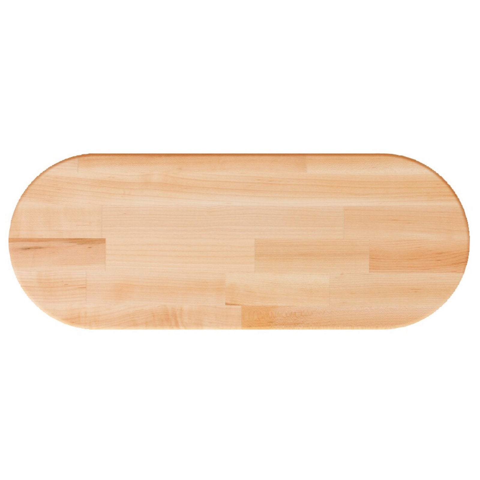 John Boos Oval RTM Blended Maple Butcher Block Table Top
