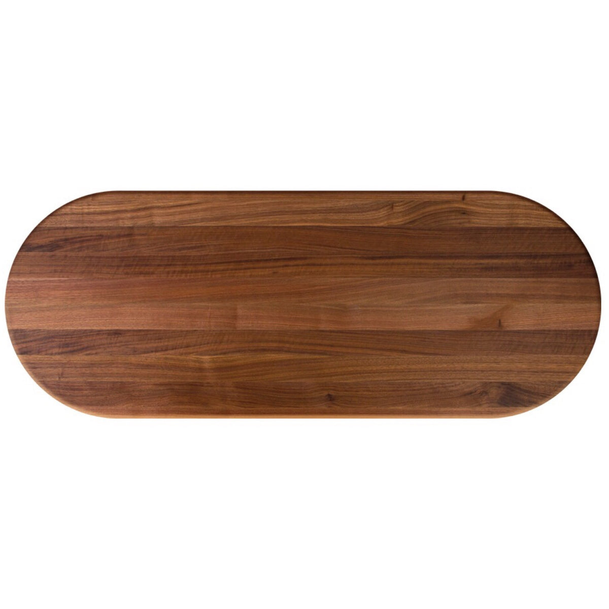 John Boos Oval RTW Walnut Butcher Block Table Top